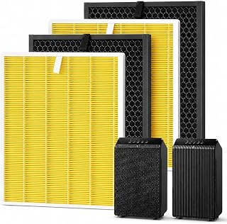 5510 5520 5530 Pet Care Replacement Filter Q for Winix 5510 5520 5530 Air Purifier Filter Replacement, H13 True HEPA & Activated Carbon, 2 HEPA + 2 Carbon Pack, Pet Care for Dander Odor Smoke
