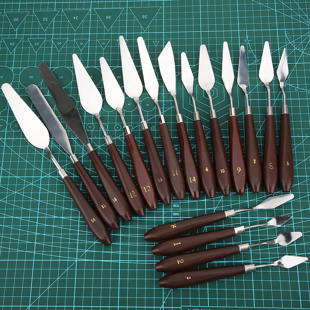 18 Pieces Artist Palette Knife Paint Scraper Knife (GOTOTOPduq4fm0w5y-11)