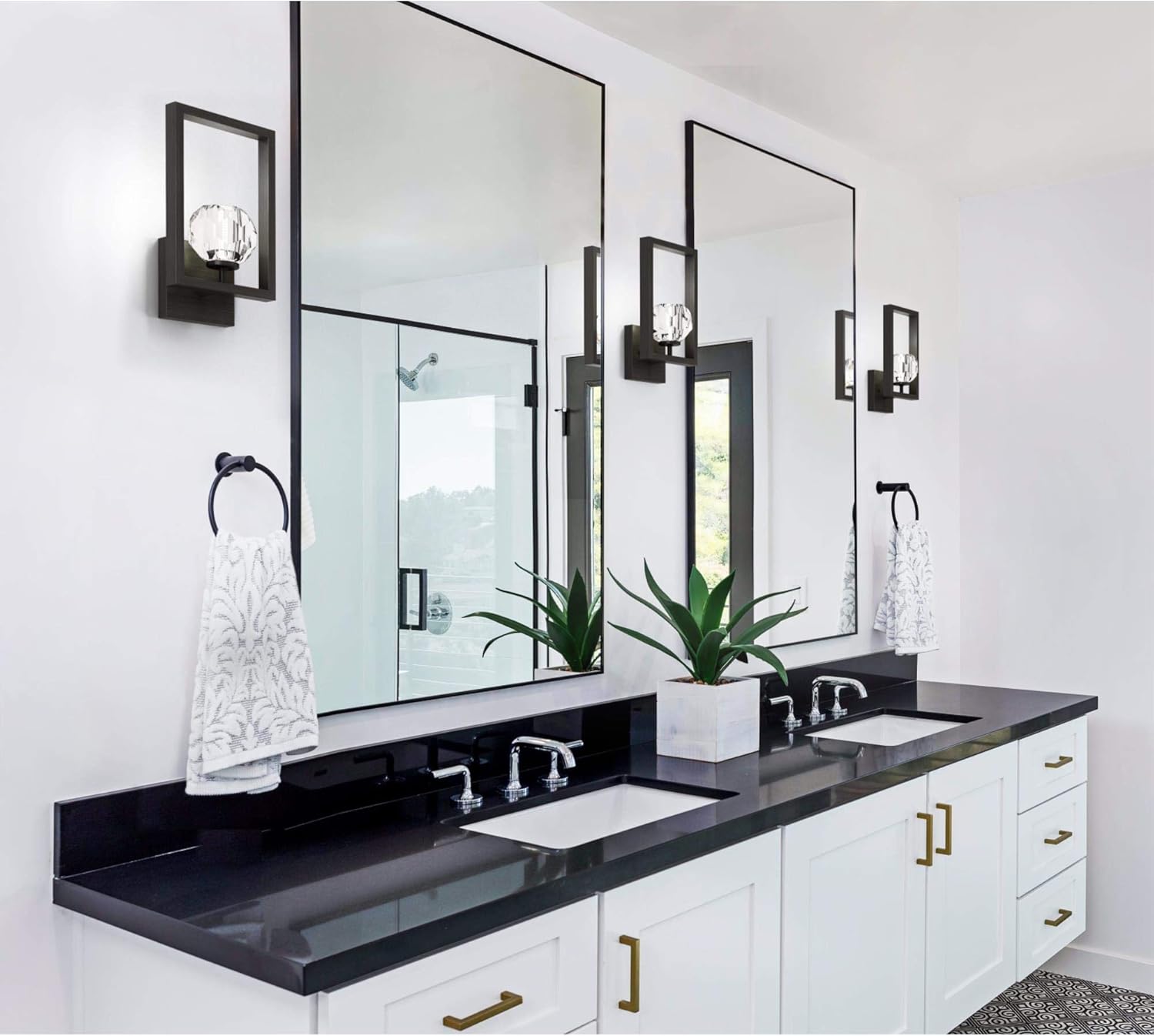 Exclusive Discount 70% Price Westinghouse Lighting 6367300 Zoa One-Light LED Indoor Wall Sconce Light Fixture, Matte Brushed Gun Metal Finish with Crystal Glass