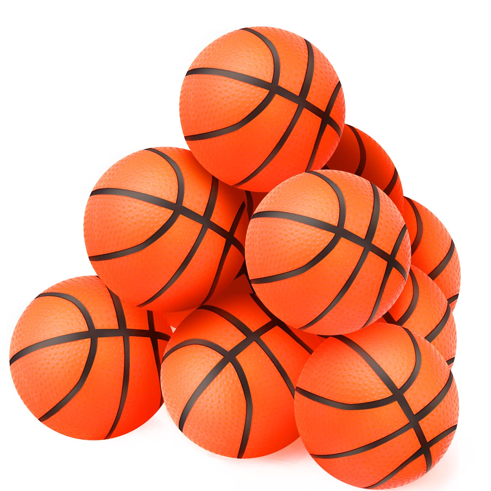 Photo 1 of Civaner 20 Pcs Mini Soccer Basketball for Kids 4 Inch Inflatable Rubber Small Basketballs Gifts Toddlers Bouncy Toys Balls for Sports Beach Pool Theme Party Favor(Basketball Style)