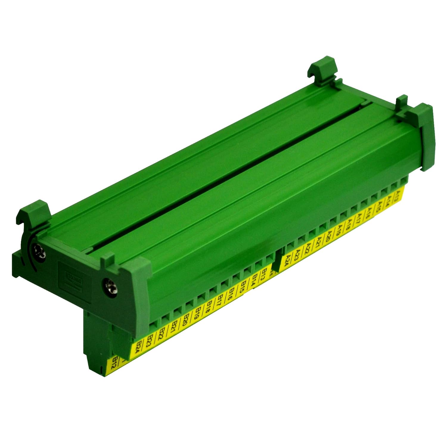 Screw Terminal Block Power Distribution Module (2x24 Position, DIN Rail Mount)