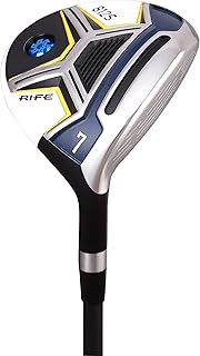 Rife 812s Offset 7 Wood Golf Club, Right Handed Senior Flex with Men's Senior Size Black Pro Velvet Grips
