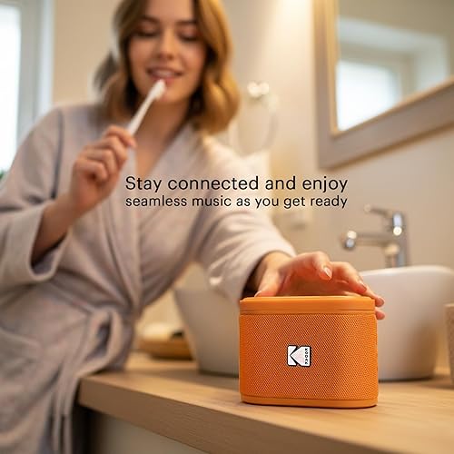 Miniatura 2 de KODAK SOUNDBRIX Altavoz Bluetooth con sonido HD portátil inalámbrico IPX4 resistente al agua hasta 5 horas de reproducción V5.4 para fiesta en casa