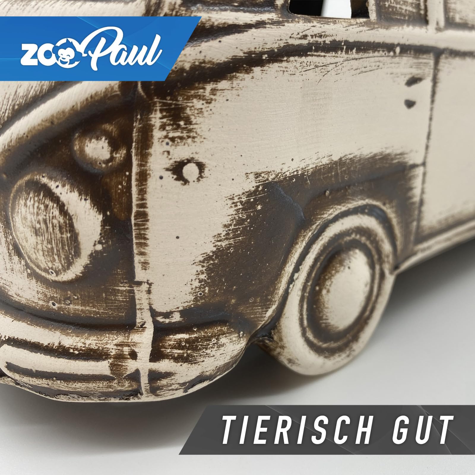 ZooPaul Sprudel Set Keramik Deko und Pumpe + Zubehör Dekoration Aquarium Bus Camper Samba Auto groß
