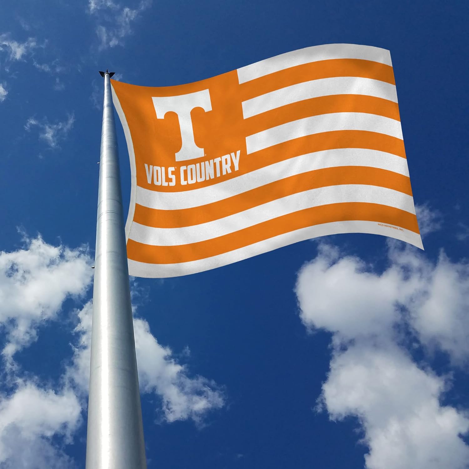 Rico Industries NCAA Tennessee Volunteers Country 3' x 5' Banner Flag 3' x 5' Banner Flag Single Sided - Indoor or Outdoor - Home Décor
