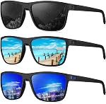 Lunettes de soleil polarisées KALIYADI pour hommes, lunettes légères avec protection UV pour la conduite, la pêche, le golf