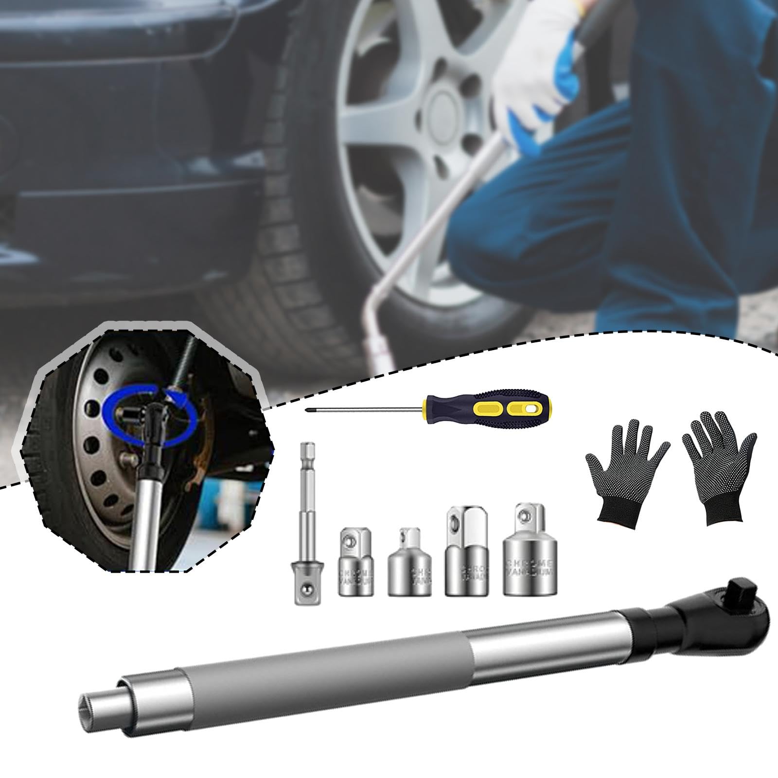 Prolunga Da 43,5 Cm Per Trapano Elettrico