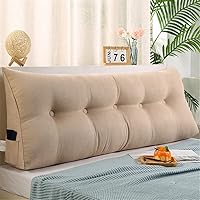Vista 1 de Almohada triangular para cabecero de cama, almohada de lectura de cuña, cojín de sofá cama, respaldo grande, almohadas de apoyo para dormitorio