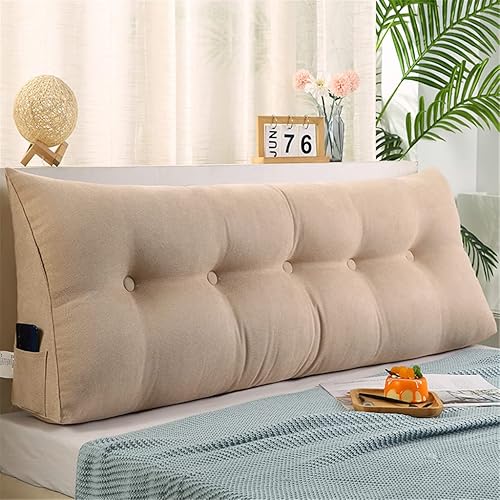 Miniatura 9 de Almohada triangular para cabecero de cama, almohada de lectura de cuña, cojín de sofá cama, respaldo grande, almohadas de apoyo para dormitorio con