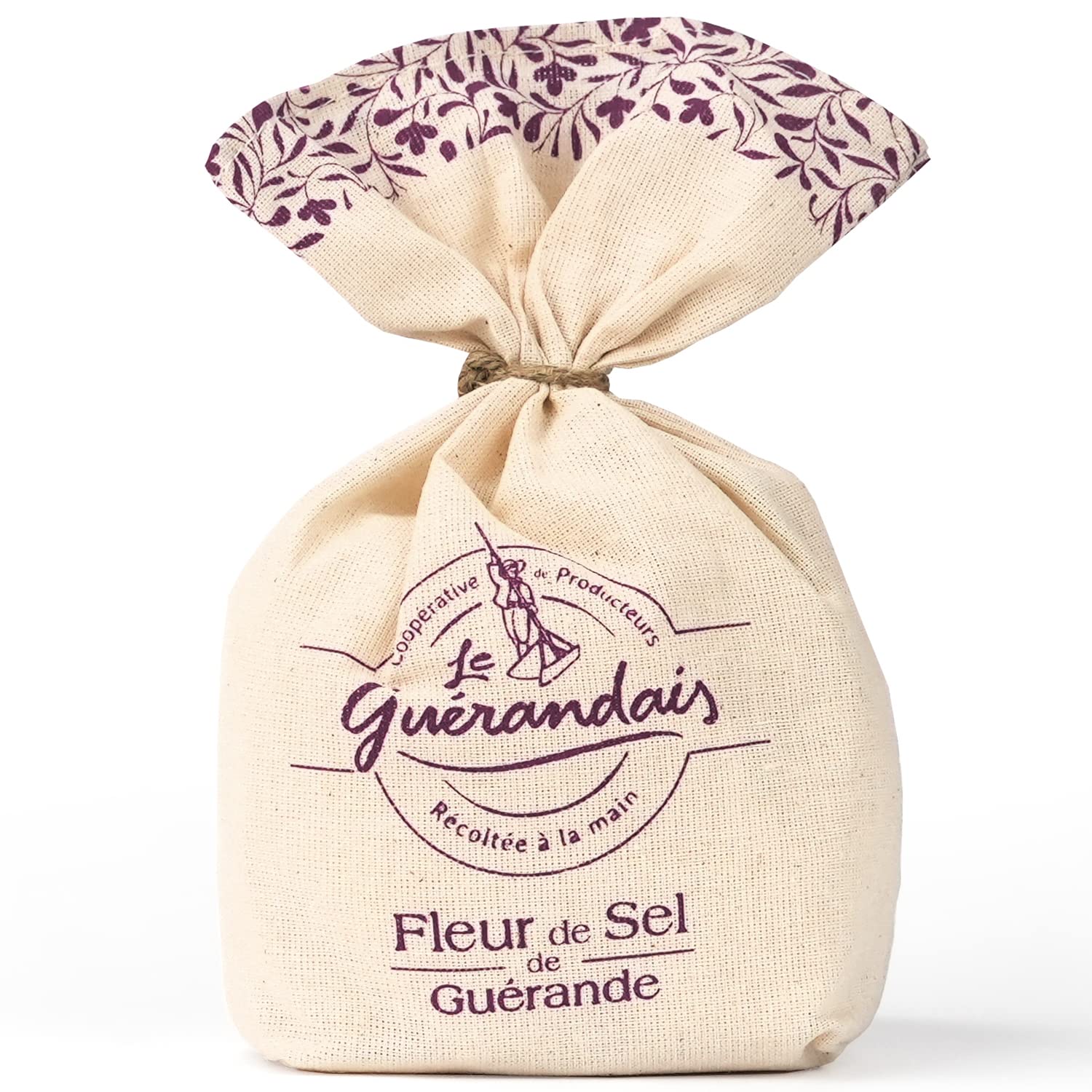 Le Guerandais Fleur de Sel de Guerande Bretagne – Leinensäckchen Meersalz 250g