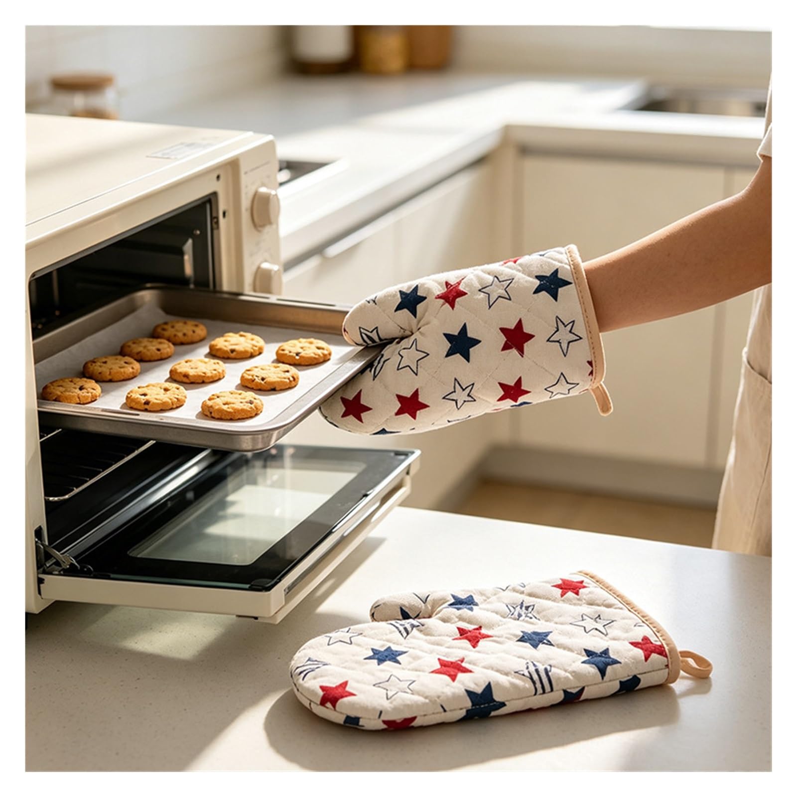1 Paire De Gants Isolants Épais Et Matelassés for La Cuisine pour Cuisine