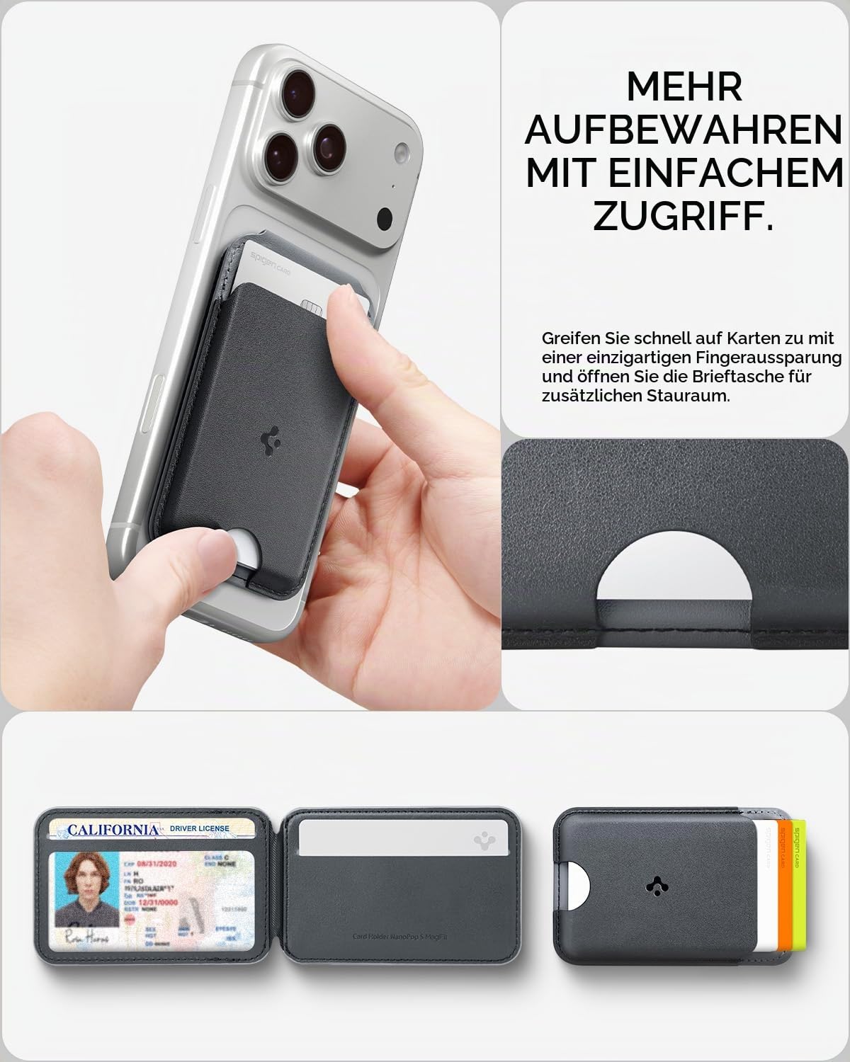 Spigen Nano Pop MagFit iPhone 18 Pro / 17 Pro Hülle mit MagSafe Wallet