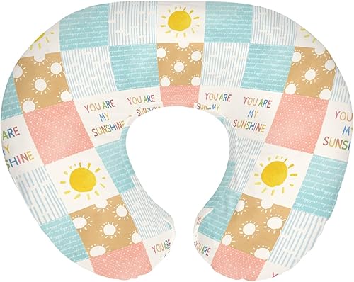 Fundas de almohada de lactancia vintage para niños y niñas, estilo bohemio, para lactancia, almohadas de lactancia neutra, sol de verano, fundas