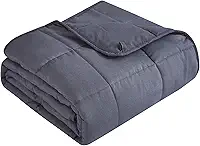 Topcee Cobertor pesado (9 kg 152 x 203 cm tamanho Queen) Cobertor pesado respirável refrescante material de microfibra com contas de vidro cobertor grande para adultos todas as estações verão outono