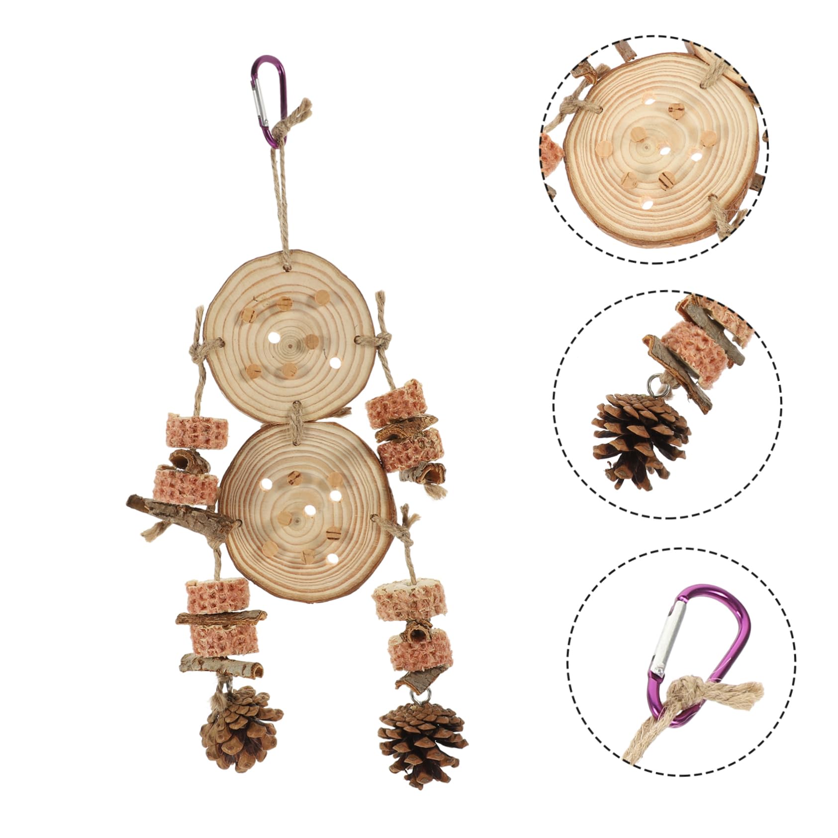 Kisangel 5 Pièces Perroquet Broie Le Bec Et Mâche des Jouets Jouet pour Animaux De Compagnie De Perruche De Balançoire D'Oiseau s De Calopsitte d'oiseaux Perroquet