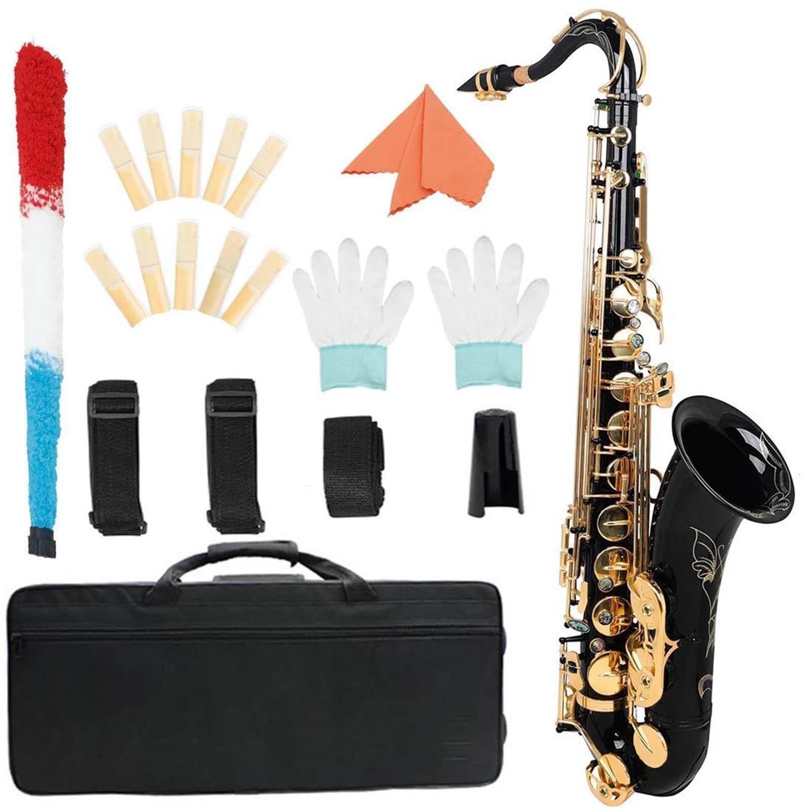 Coffret Saxophone Ténor Sib Noir Or