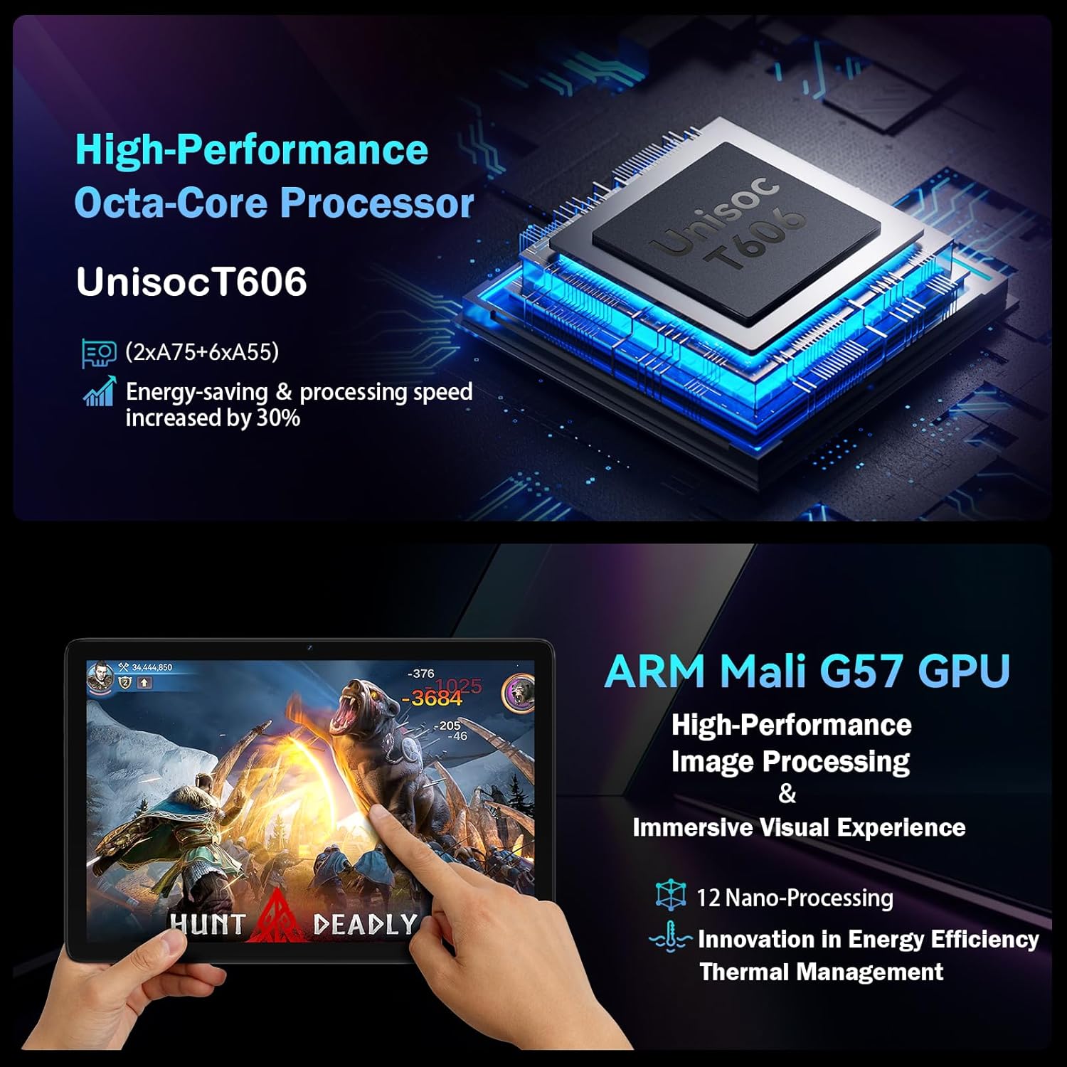 Android 14 Tablet 10 inch 128GB Storage 1TB Expandable 14GB (8+6) RAM, 4G Sim Slot Tablets with Keyboard 7000 mAh Support 5G WiFi Bluetooth 5.0 GPS, Octa-Core Processor, FHD IPS Display