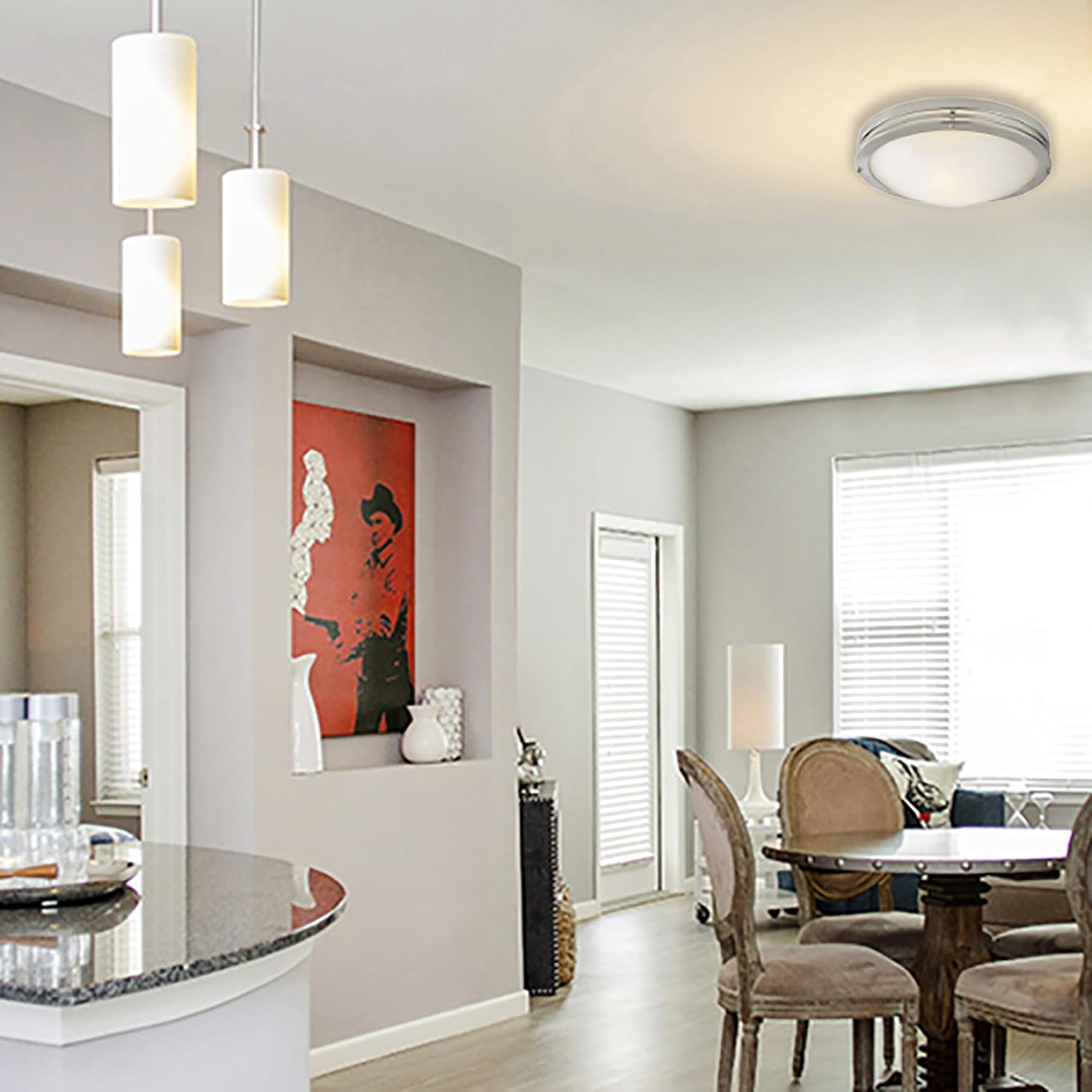 Flash Sale Buy 1 get 1 Design House 503284 2 Light Ceiling Light, Satin Nickel