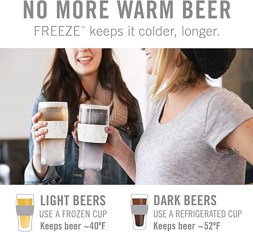 Miniatura 2 de Host Freeze, tazas congeladas, juego de pinta congelable, cerveza mantiene tus bebidas frías, vasos aislados de doble pared, vaso para café helado,