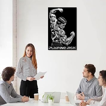 UCSUSA Arnold Schwarzenegger Good Figure Poster Canvas Wall Art Room Aesthetics HD Modern Decorative Painting Bedroom Liveroom Dorm Deco 12x18inch(30x45cm), Unframe-style