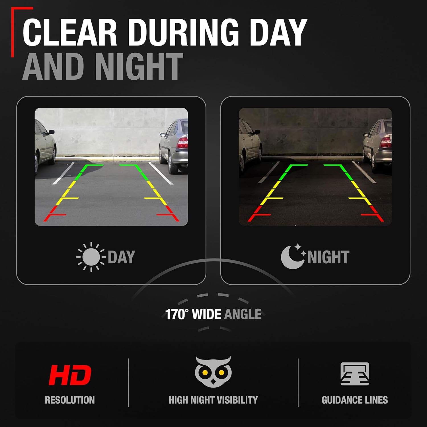 Rear View Backup Camera - Compatible with 2007-2008 Chevrolet Tahoe, 07-08 Suburban 1500, 07-08 Suburban 2500; 2007-2008 GMC Yukon; 07-08 Cadillac Escalade ESV - OEM 15173619, 590-076, GM1960104