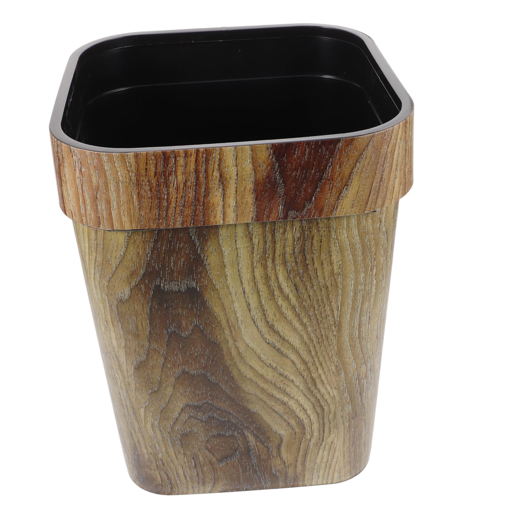 BESPORTBLE 1pieza Papelera De Diseño Retro De Madera Simulada Contenedor De Residuos Elegante Para y Grande Para Salas De y