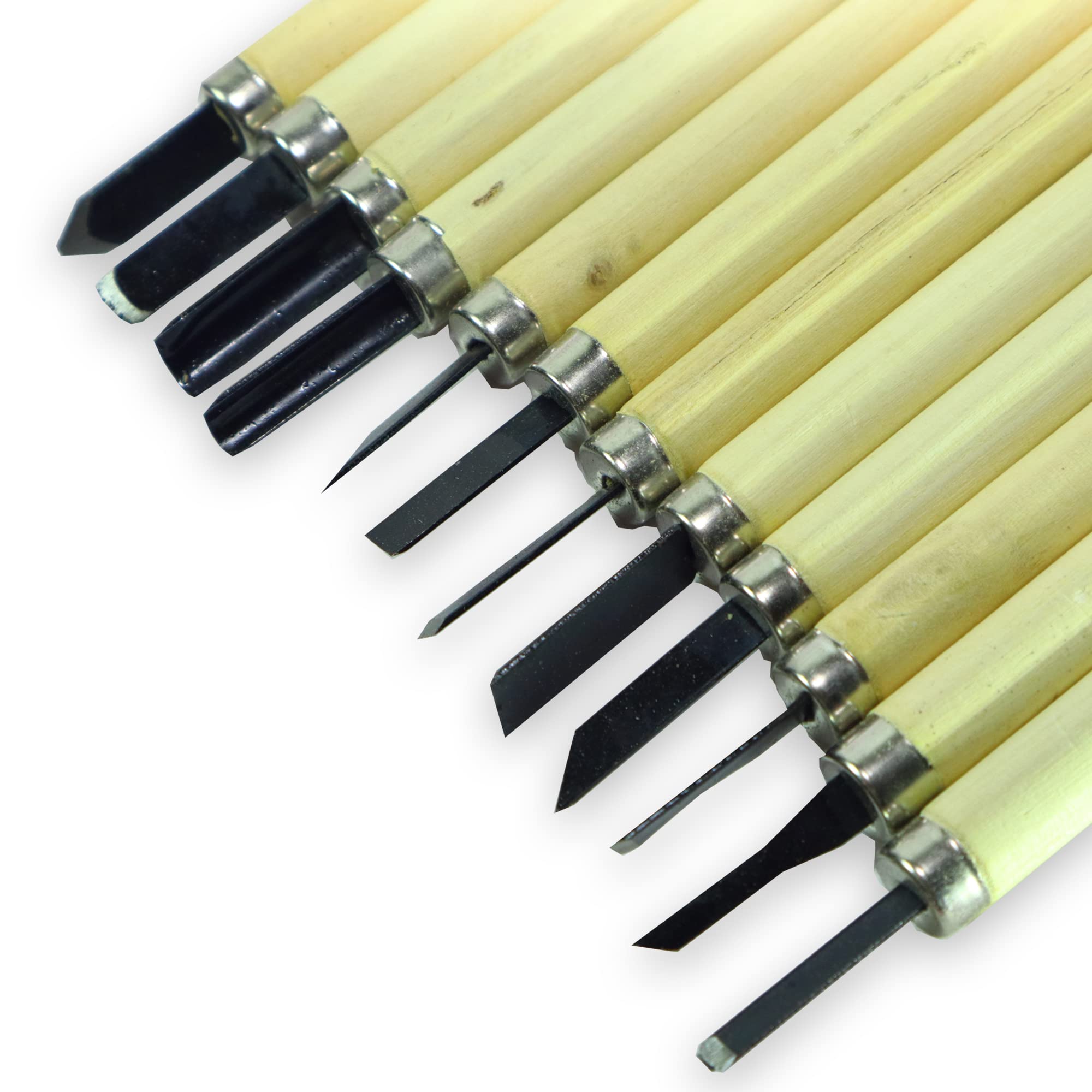 ArtRight Wood Carving Tools Set of 12 Chisels | Gouges and Woodworking Chisel Set for Beginners and Professionals | Razor Sharp CR-V 60 Steel Blades | Wood Carving Kit (B0C24WYWFT) Amazon Price History, Amazon Price Tracker