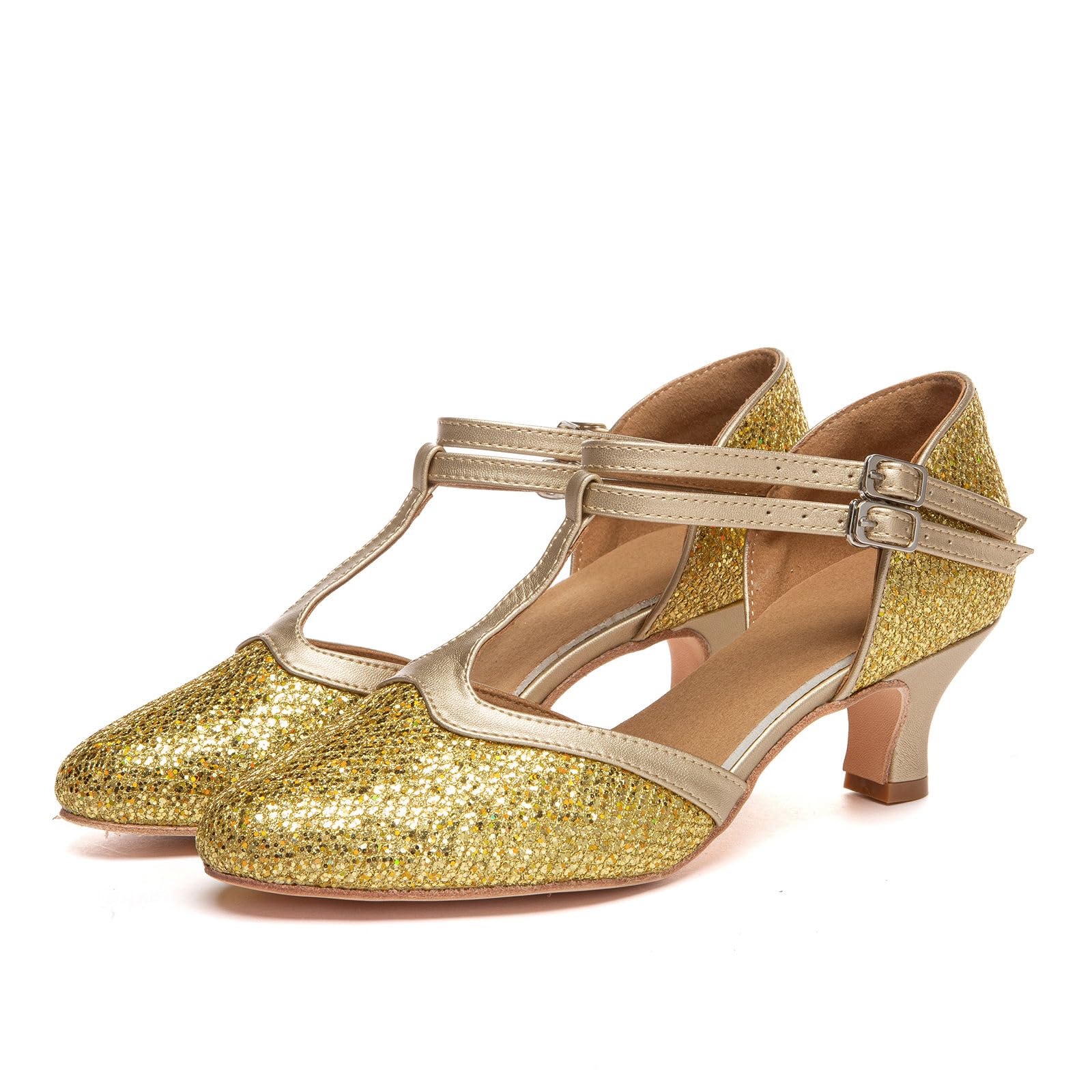 Damskie buty do tańca z paskiem T dla kobiet czółenka sceniczne nowoczesne tango swing buty do tańca latynoskiego