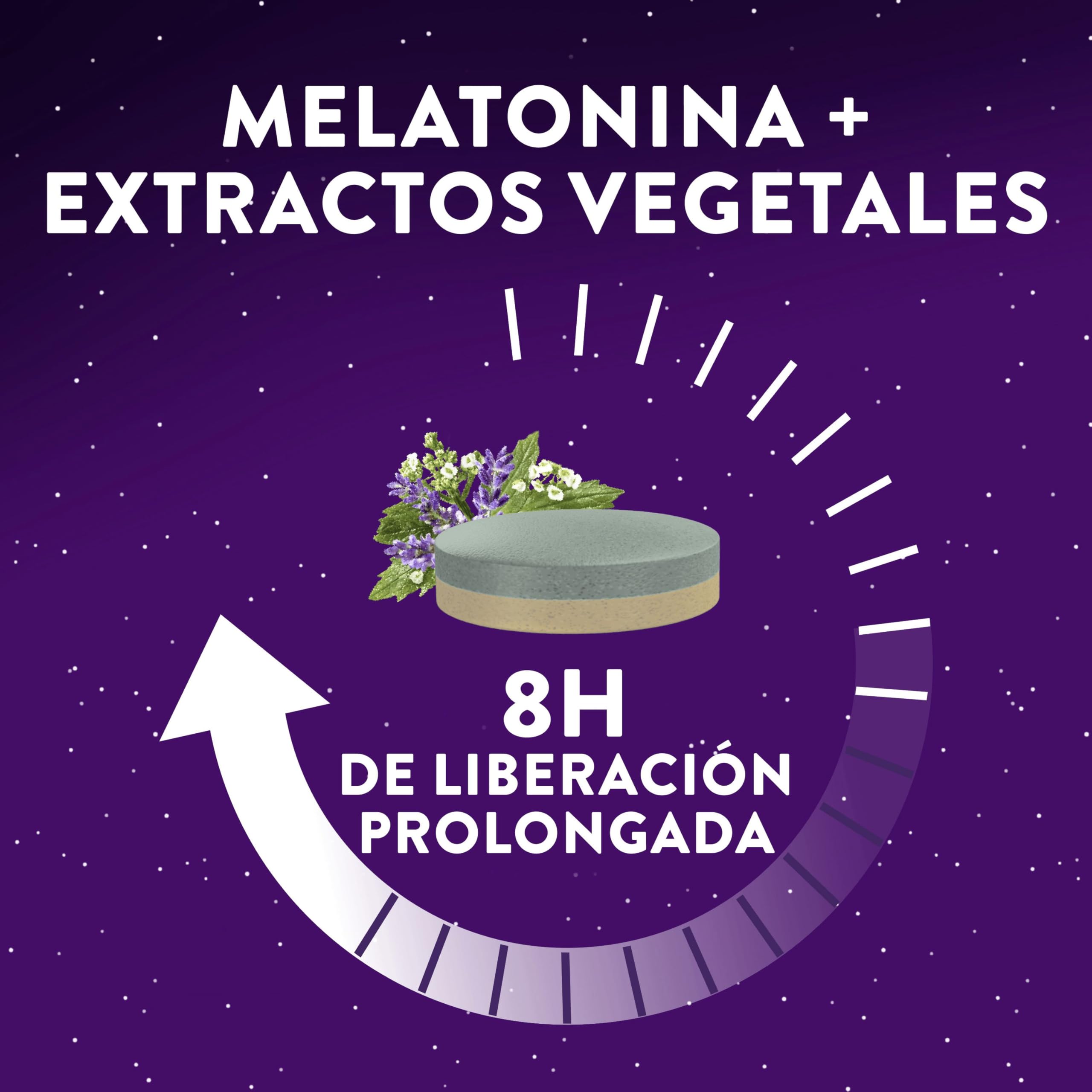ZzzQuil Toda la Noche con Melatonina, Valeriana y Vitamina B6, Ayuda a dormir rápidamente*, Liberación prolongada durante 8 horas, 56 comprimidos