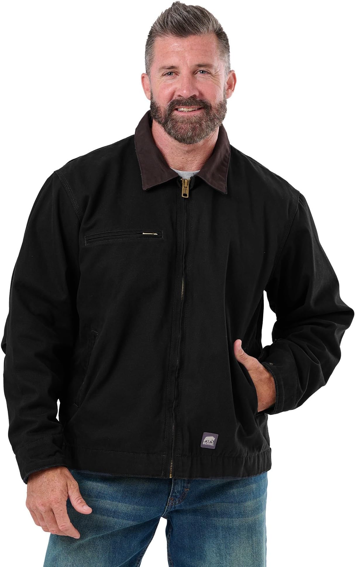 Berne Original Washed Gasoline Jacket, Brass