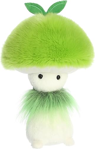 Aurora Vibrant Fungi Friends Green Sprout - Animal de peluche - Diseño único - Compañeros adorables - Verde 9 pulgadas