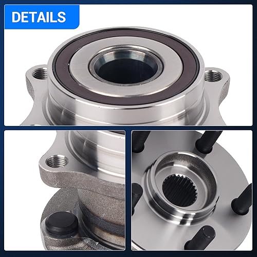 Miniatura 7 de Autoround 512401 Cojinete de rueda trasera y conjunto de cubo para Subaru Forester Impreza Outback Crosstrek Legacy WRX STI BRZ 2008-2021, Scion