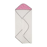 Vista 8 de Cudlie Buttons & Stitches Toallas con capucha para bebé niña, paquete de 3 en estampado de elefante floreciente, enrolladas/acartonadas, GS71729