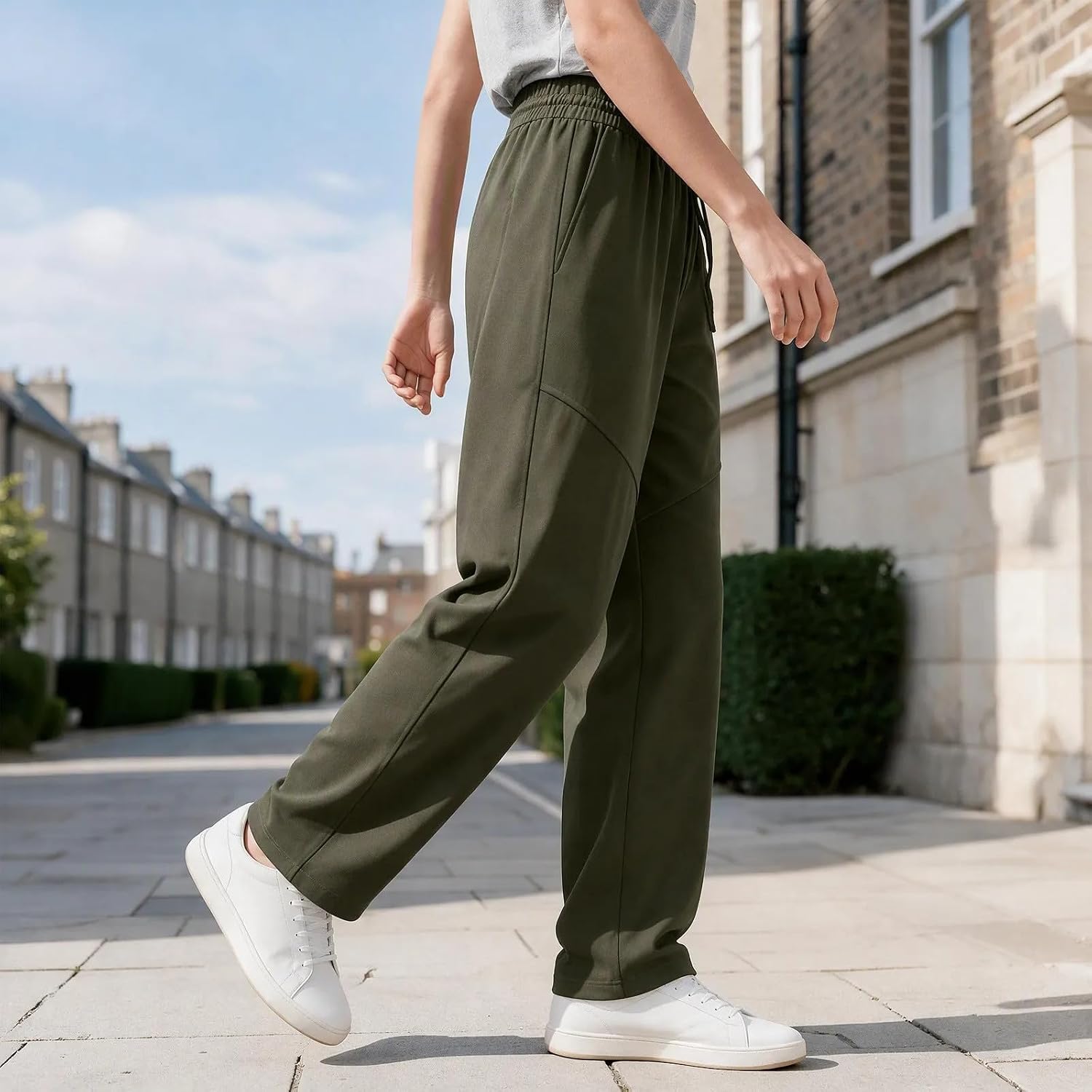 Women's Straight Leg Sweatpants Drawstring Lounge Pants