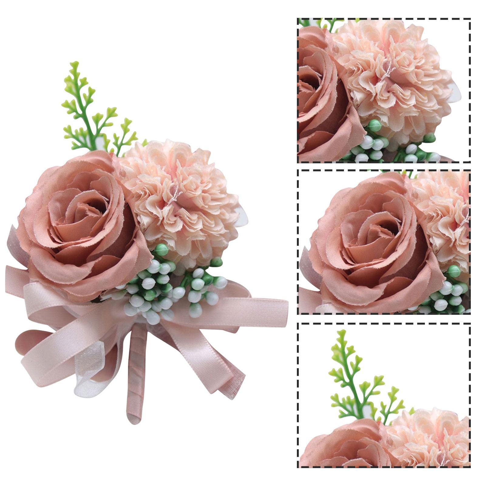 QUARKZMAN 15 stuks kunstbloemen voor mannen, reversspeldjes voor