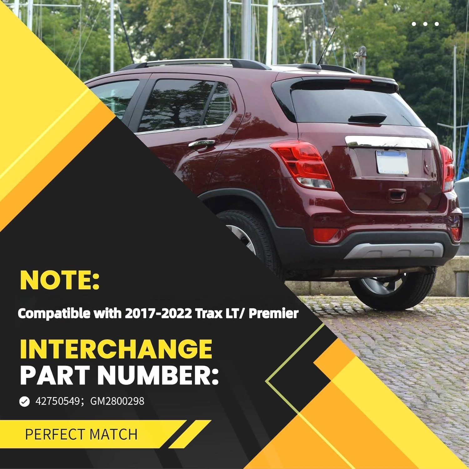 Left Tail Light Assembly Compatible with Trax LT/Premier 2017-2022 Rear Brake Light Back Lamp Driver Side 42750549 GM2800298‎ (Left)