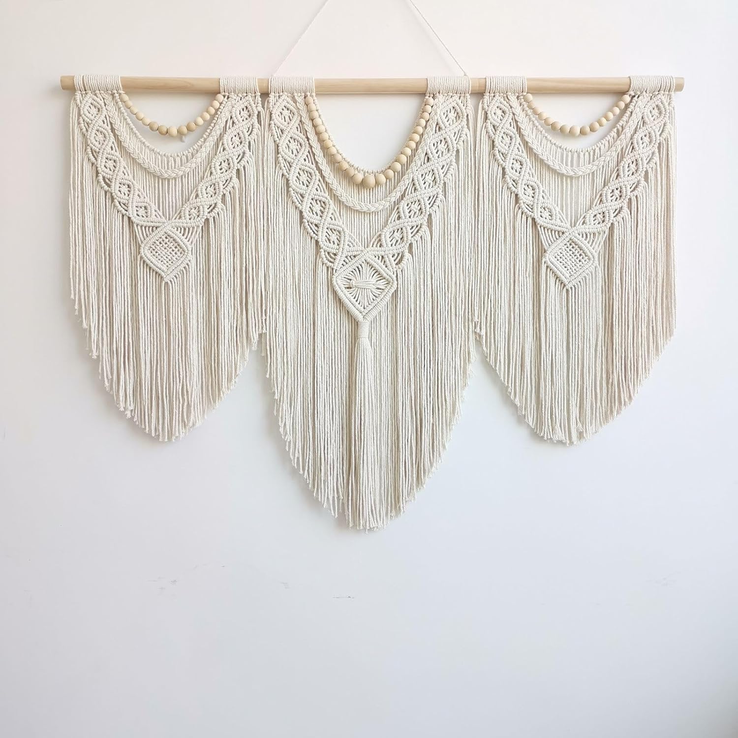 Hibisaws Tapiz de macrame pared de arte tejido, decoración de habitaciones, decoración de balcón, decoración de pared