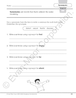 Evan-Moor Vocabulary Fundamentals, Grade 2 Homeschool and Classroom Resource, Reproducible Worksheets, Compound Words, Synonyms, Antonyms, Homophones, Homographs, Prefixes, Word Skills, Practice, Play