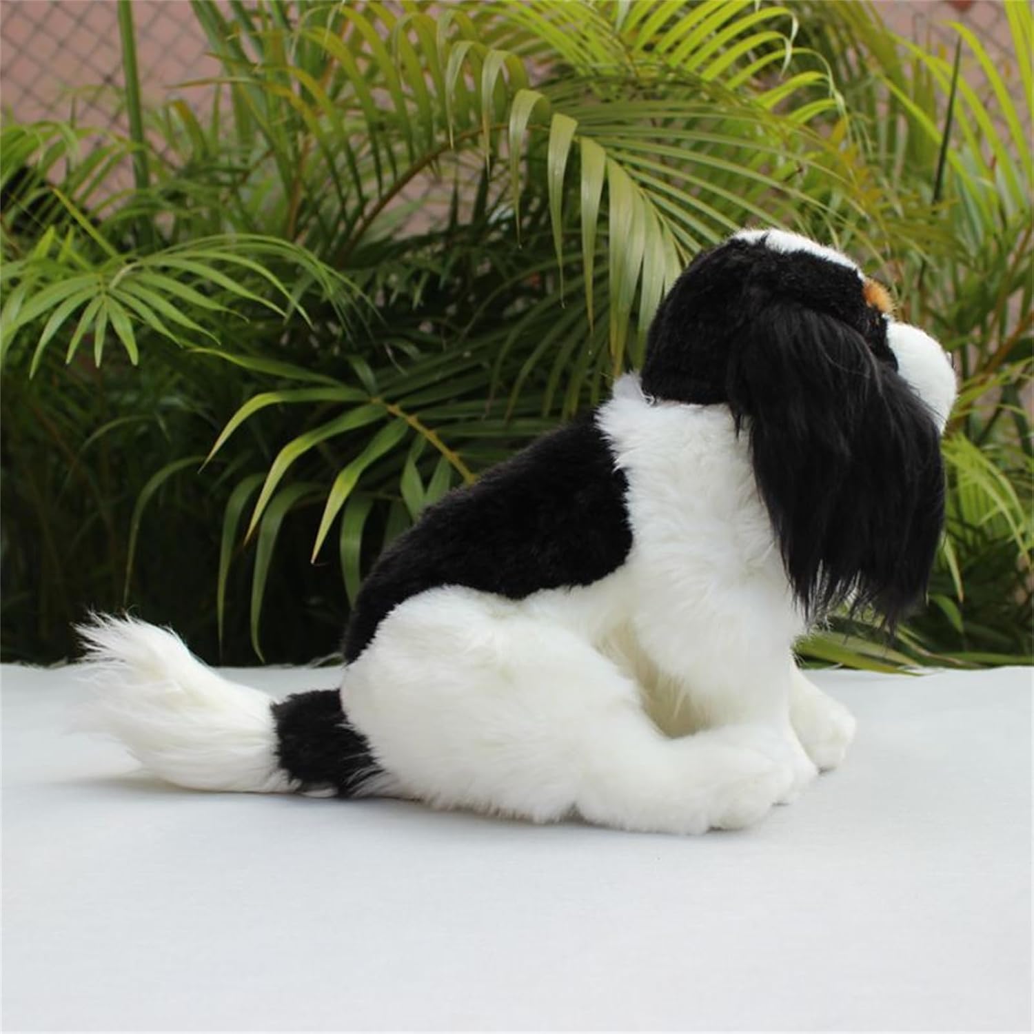 Realistic King Charles Spaniel Stuffed Animal, 9.8" Soft Durable Plush Home Decor
