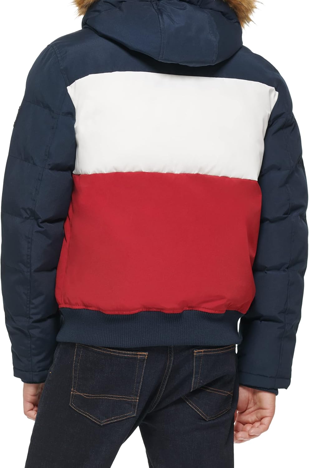 Tommy Hilfiger Men's Arctic Cloth Quilted Snorkel Bomber Jacket (Standard and Big & Tall) - Image 4