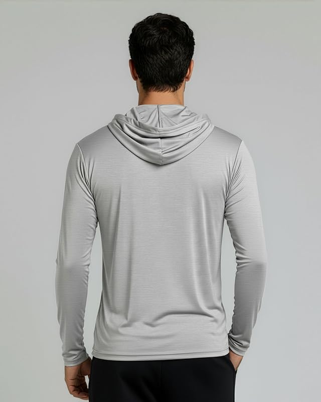 3 Pack Mens Dry Fit Pullover Hoodie Sun Sweatshirts Athletic Gym Workout image 6