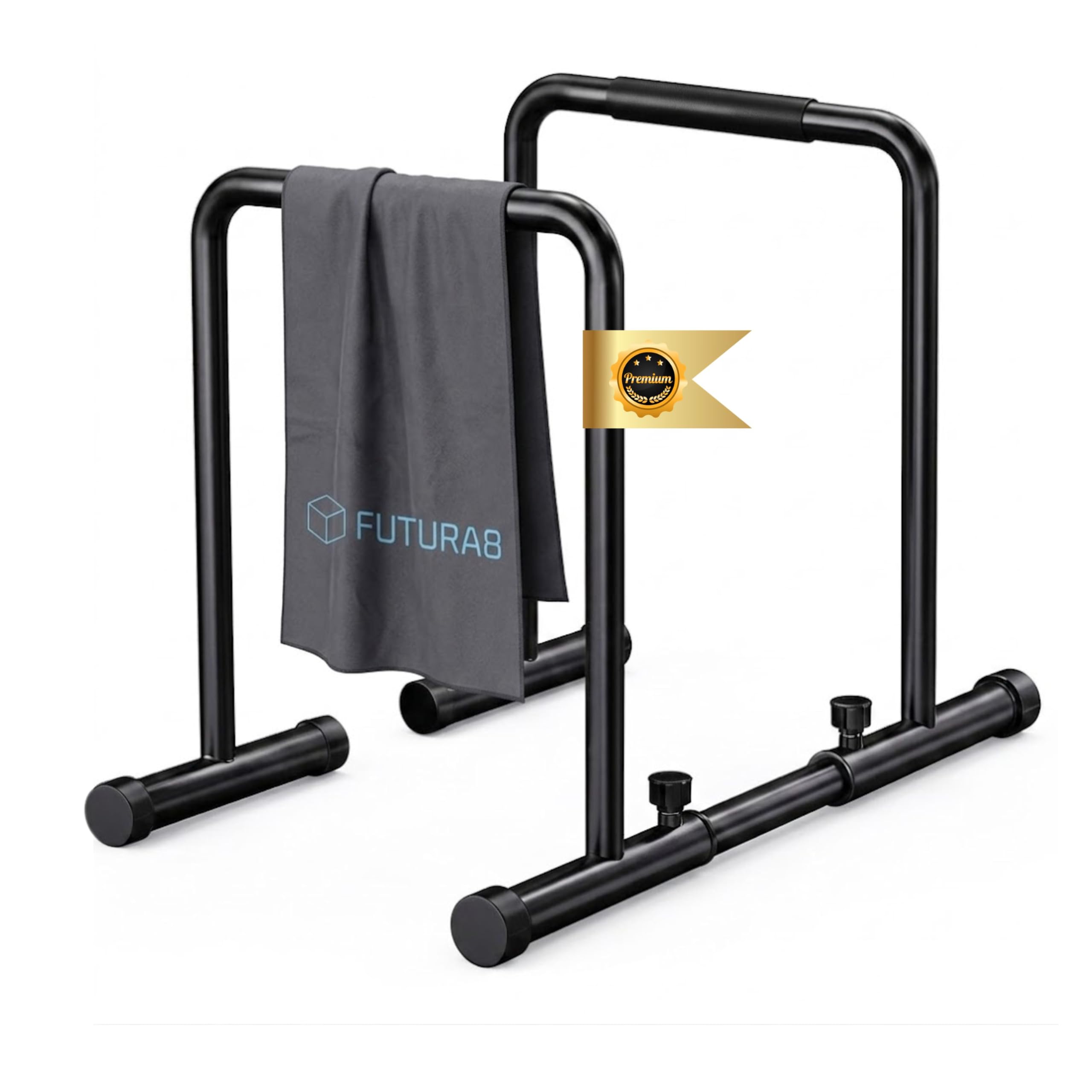 Barras paralelas calistenia Futura8, agarres antideslizantes, soportan hasta 150 kg, ideales para fondos pinos abdominales y flexiones, entrenamiento en casa o al aire libre para fuerza y equilibrio