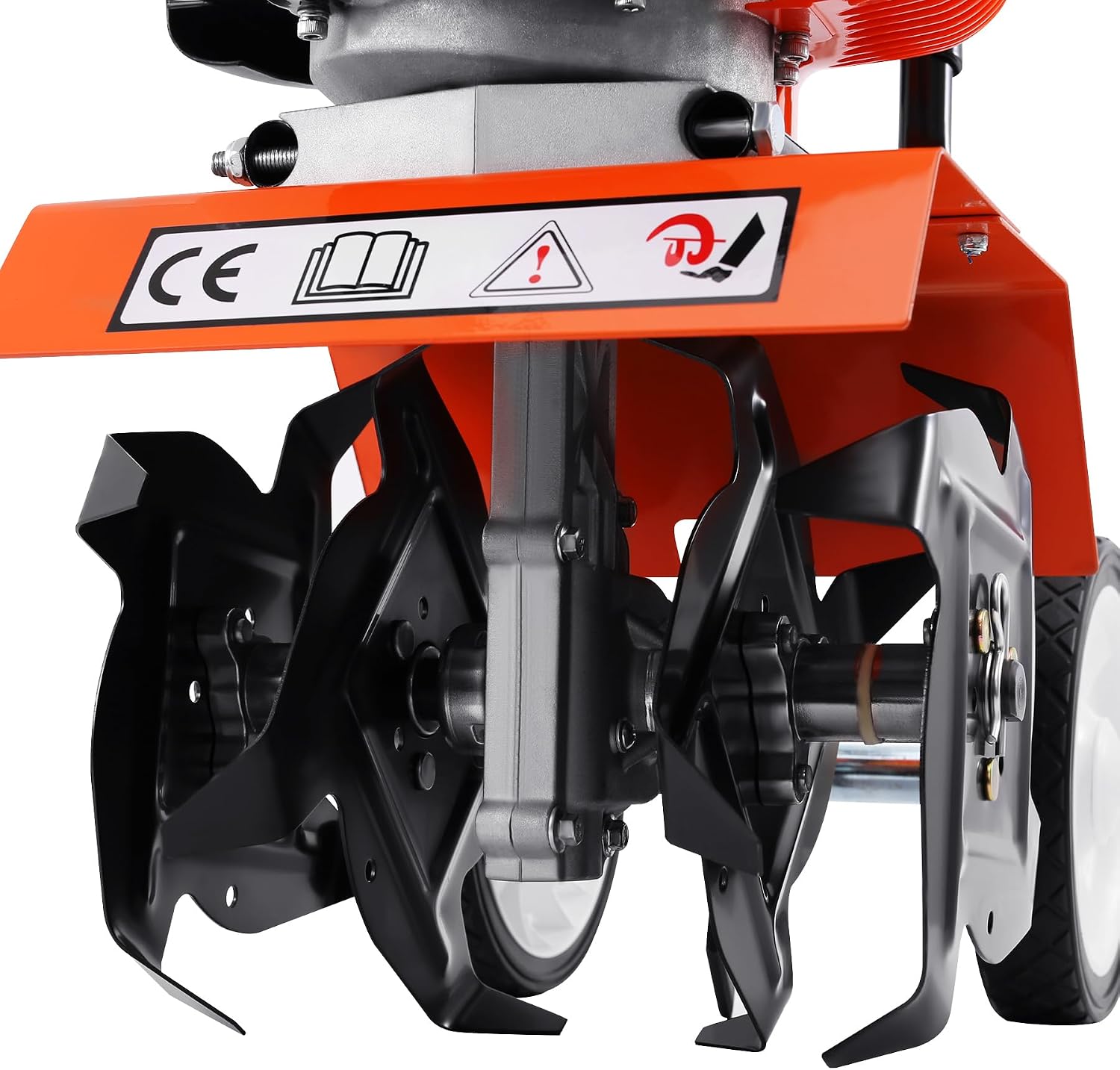 Samger Moteur de Cultivateur 52cc Motobineuse Thermique 2 Temps Motoculteur Essence 1.65KW, Largeur de Travail 28cm, Profondeur de Travail 10cm — vue 5