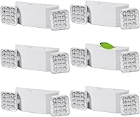 Vista 17 de LED Emergency Lights for Home Power Failure, 24 Pack with Battery Backup, Commercial Dual Head Emergency Light Fixture AC110V/277V