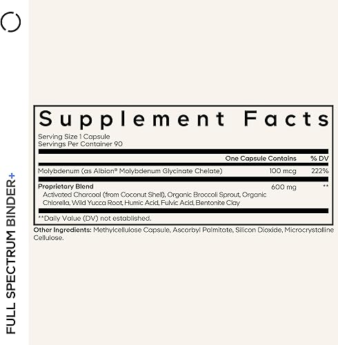 Miniatura 2 de Codeage Carpeta + suplemento de carpeta sistémica, pastillas de carbón activado, polvo mineral de arcilla de bentonita, ácidos fúlvicos y húmicos,