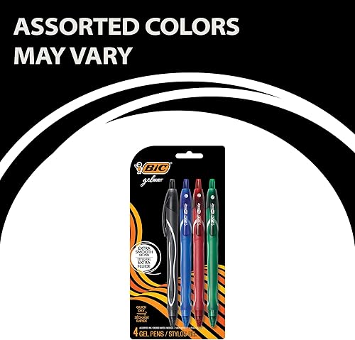 Miniatura 2 de BIC Cristal Xtra Smooth, pluma con bolígrafo mediano (1.0mm), caja de conteo 24, negro, 12 unidades, Variados