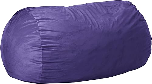 Miniatura 65 de Chill Sack Silla de puf, tumbona de 6 pies, microgamuza azul marino - solo funda Microsuede,Microsuede - Negro - Solo funda,Microsuede - Camel -