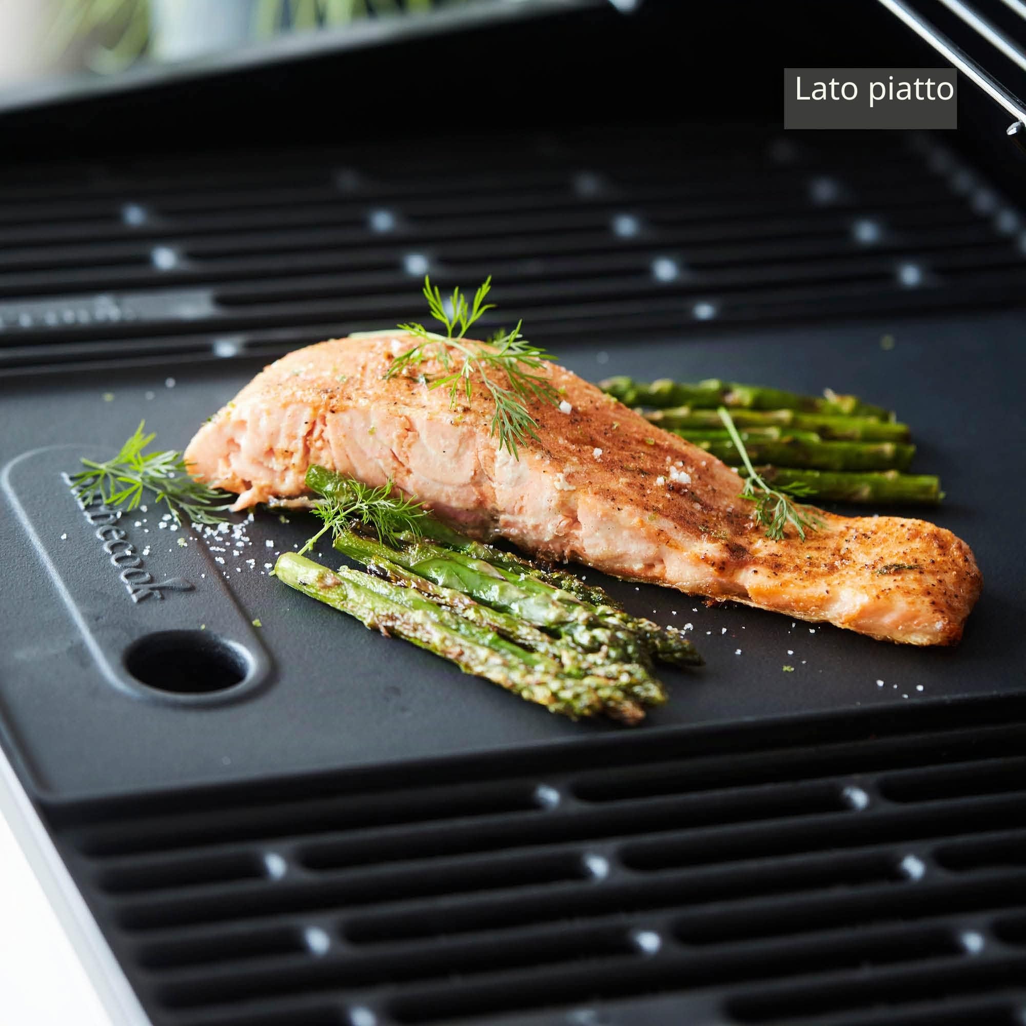 Barbecook Piastra Universale per Barbecue a Gas, Piastra in Ferro Fuso, Accessori per Barbecue, 43x21cm