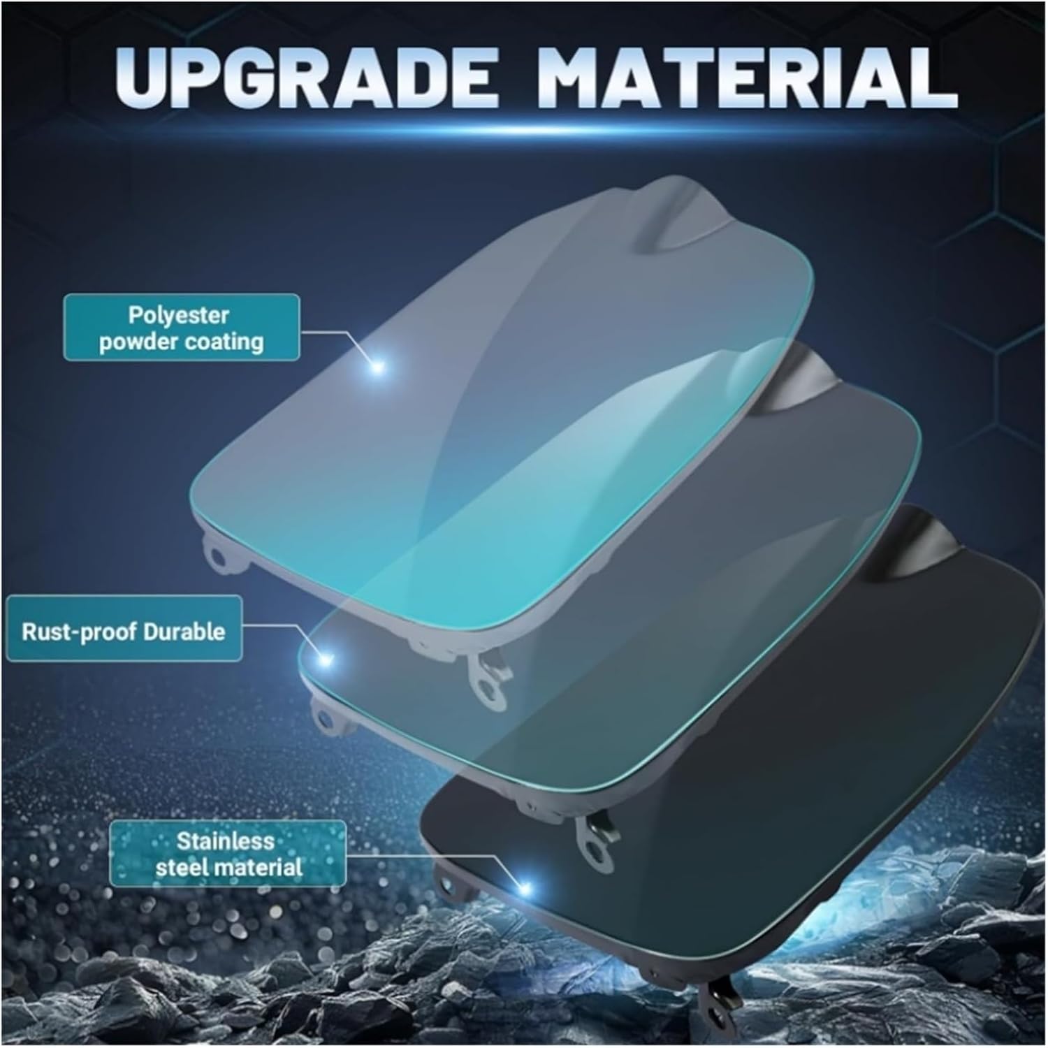 Fuel Filler Lid Fuel Gas Door Cover Compatible For Toyota Tacoma 2016-2023 5 Ft Bed Replace 77305-04080