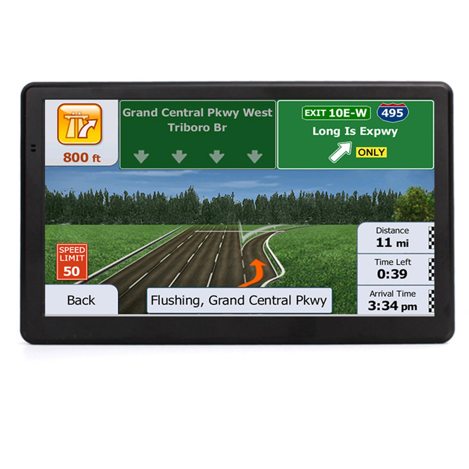 LiwankaqiGPS Navigation for Car,7 Inch Touchscreen Truck GPS Britain Map with Voice Guidance for Car Bus Ambulance